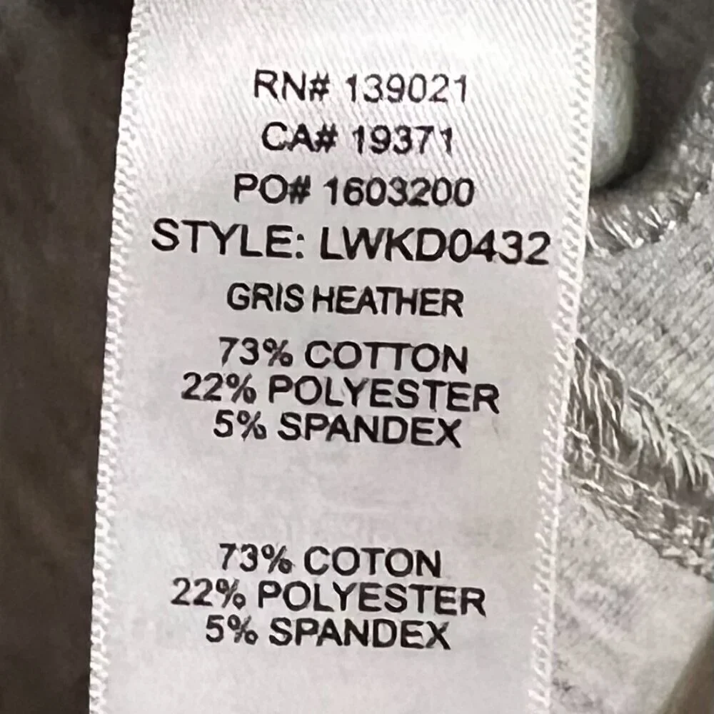 NWT FRAME Denim Strong Shoulder Long Sleeve Mini Dress in Heather Grey size L - Picture 6 of 9